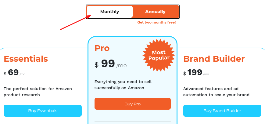 Viral launch Monthly Plans pricing
